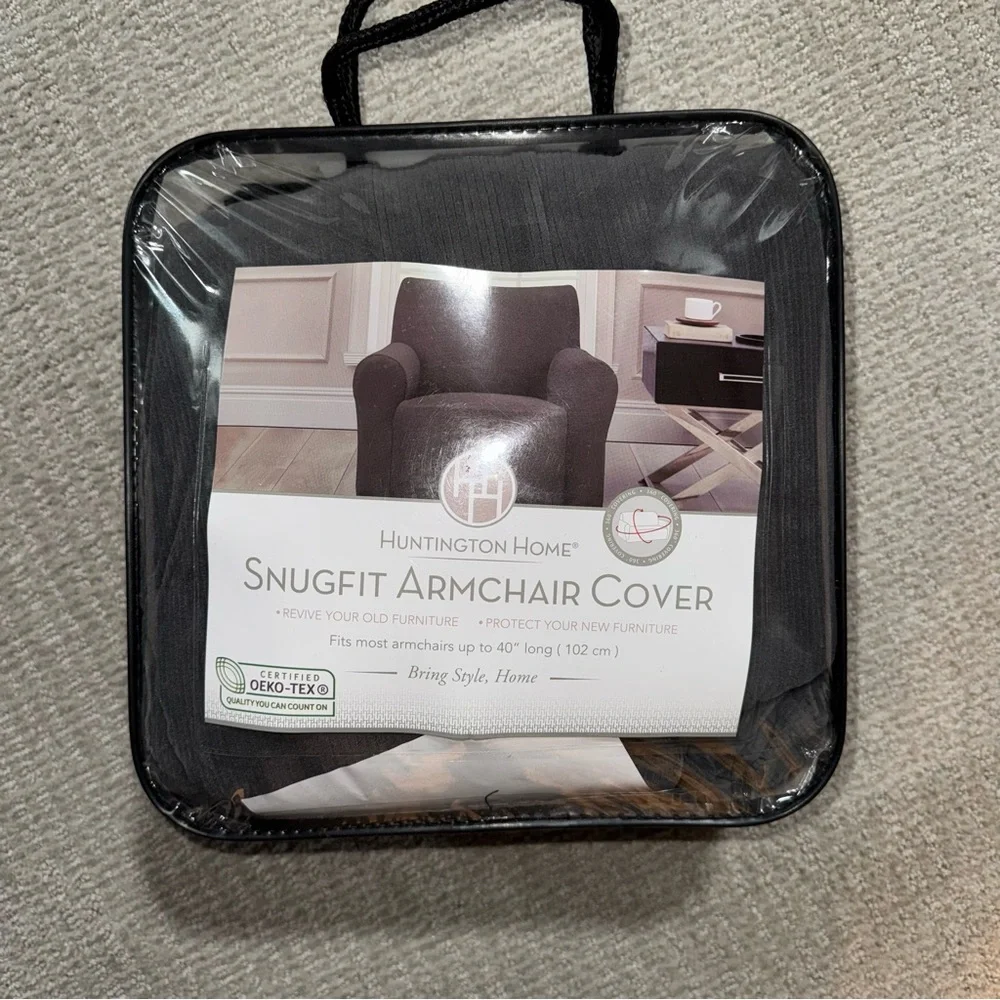 Huntington Home Charcoal Armchair Cover